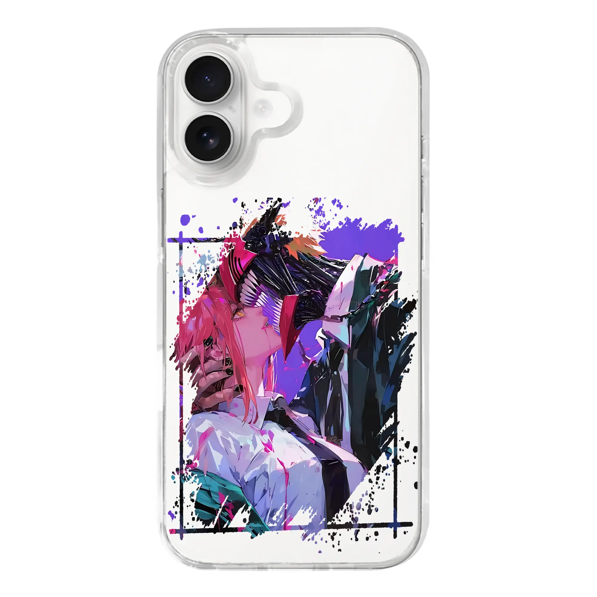 チェンソーマン グッズ,デンジ - iPhone 17シリーズ 透明スマホケース – 薄型・耐衝撃・精密フィット保護カバー